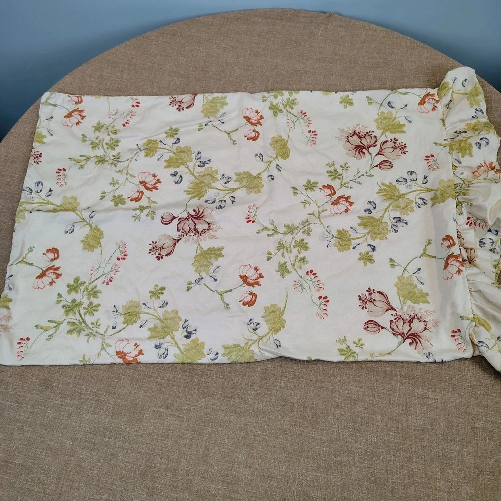 Vintage Ralph Lauren Delilah King Bedding 5pc Sheet Shams Floral Cottagecore
